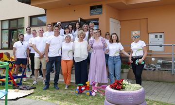 Zaposlenici HEP Opskrbe uredili dvorište Dječjeg vrtića Petrinjčica 